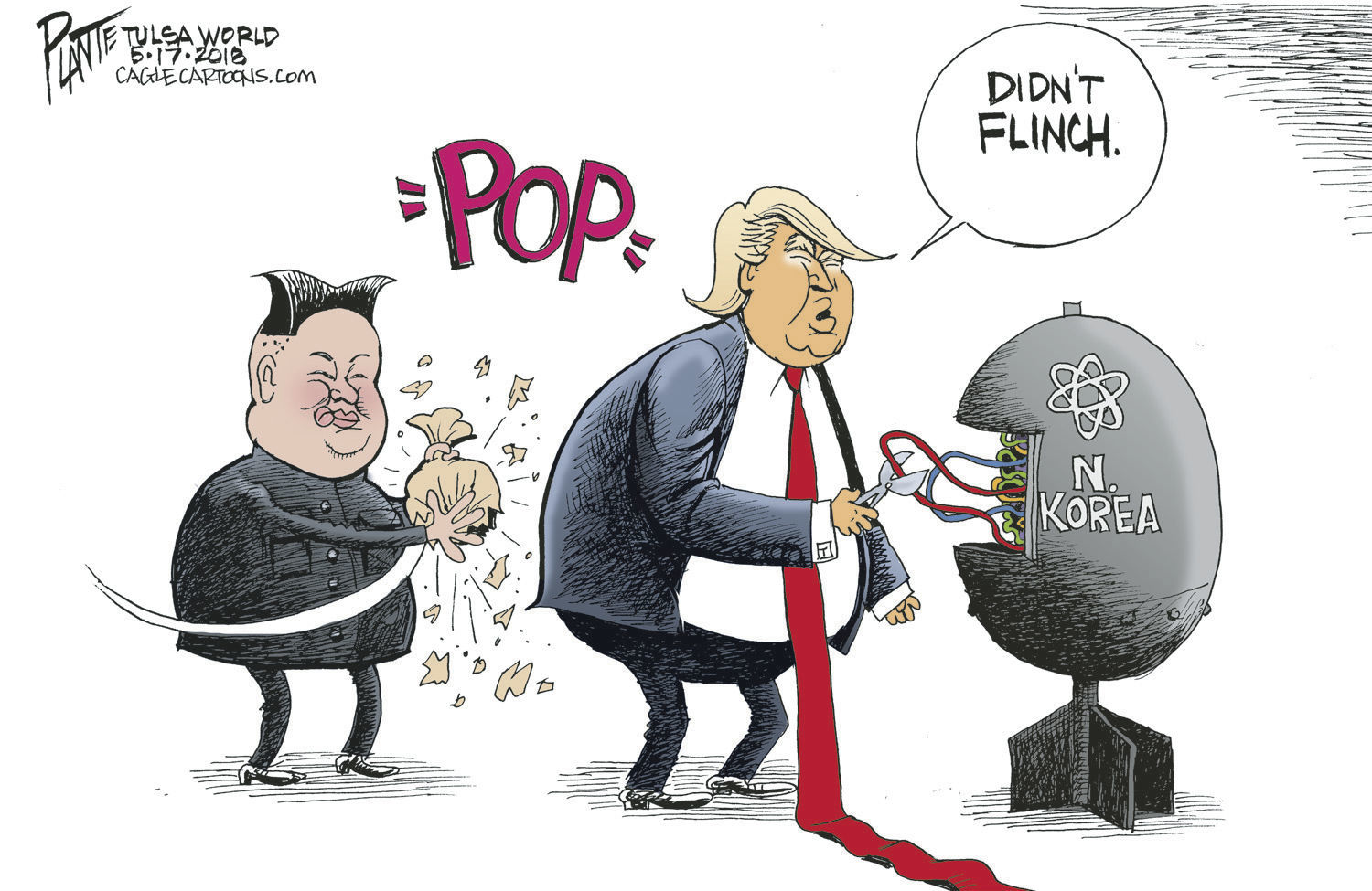 Bruce Plante Cartoon: Trump didn't jump